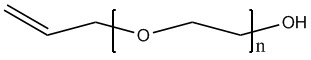allyloxy polyéthylène glycol formule structurelle